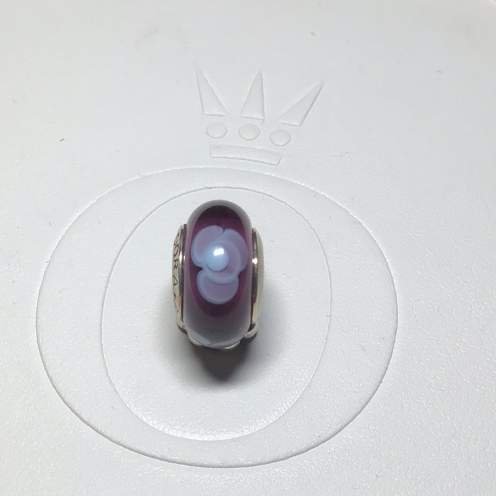 Pandora Purple Flowers Charm